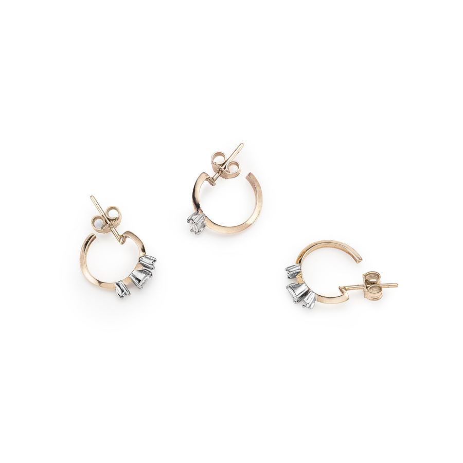 Rose gold 'Balance' set with diamonds BALANCE | SET 3 OR CER BRILLAU9R CT 0,35